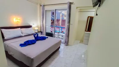 Habitación doble con balcón — Kata Lina guesthouse
